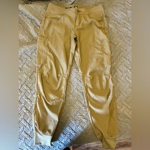 Prana Hiking Pants - Khaki color, size 4